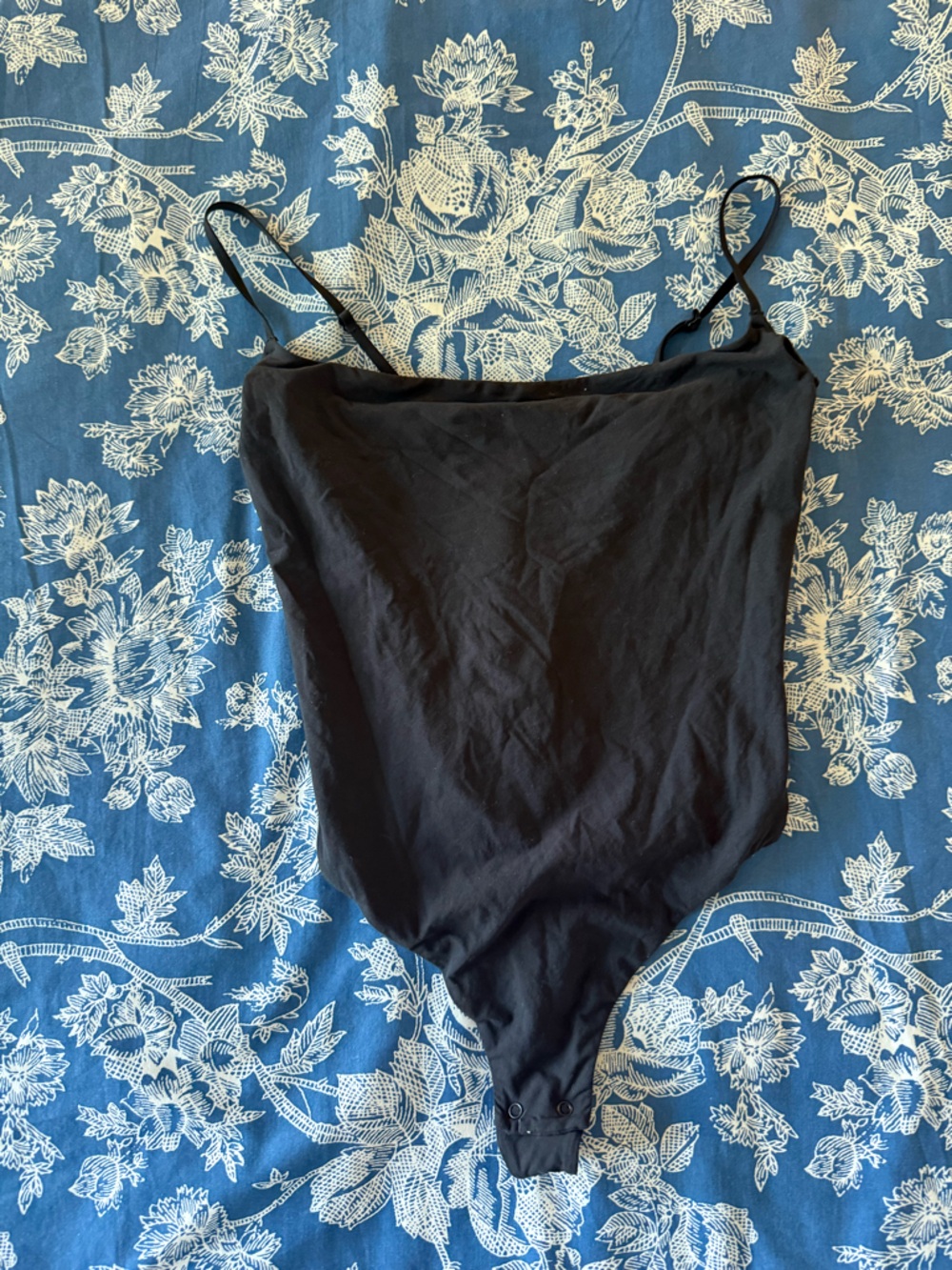 SKIMS Black Adjustable Strap Bralette